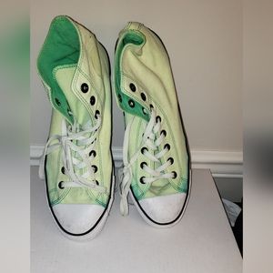 Converse Chuck Taylor All Star High Top Sneaker Shoes Bright Double Green 12